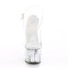Pleaser - SKY308GF Sandale à bride à la cheville, Pole dance chaussures - Chaussures de pole dance - Couleur argent/Transparent Product image